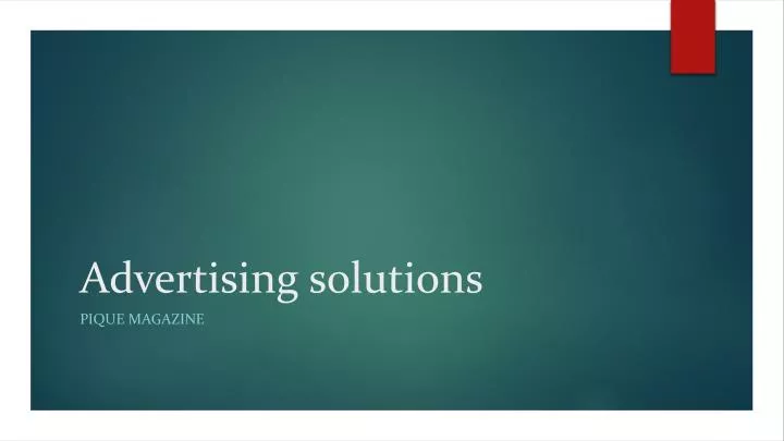 advertising solutions
