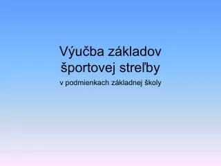 v u ba z kladov portovej stre by