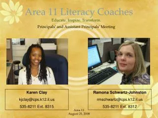 Area 11 Literacy Coaches