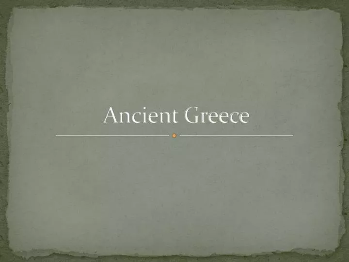 ancient greece