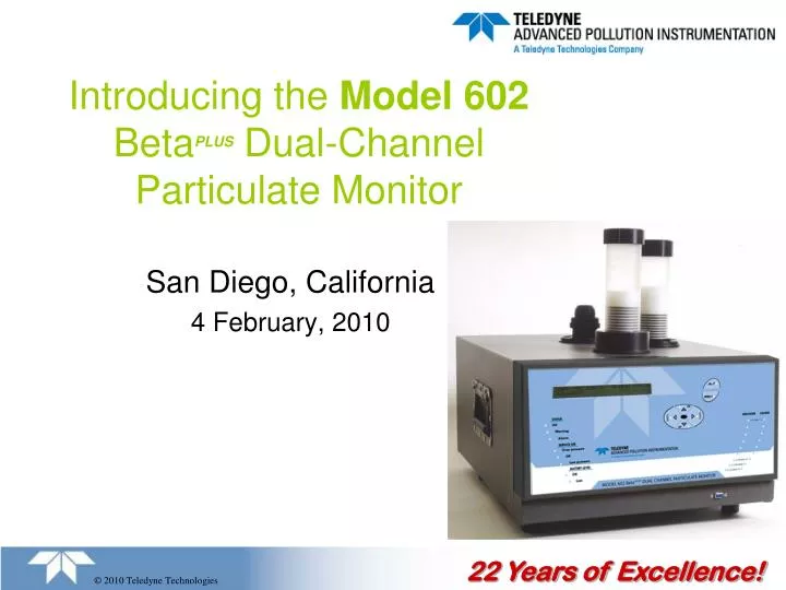 introducing the model 602 beta plus dual channel particulate monitor
