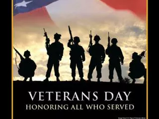 We Appreciate Our Veterans