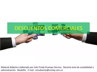 descuentos comerciales