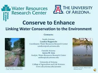Conserve to Enhance Linking Water Conservation to the Environment