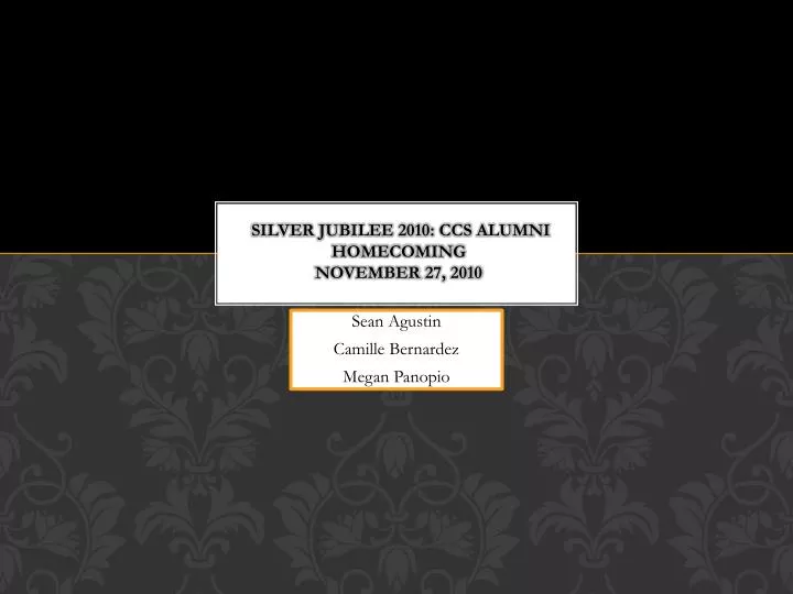 silver jubilee 2010 ccs alumni homecoming november 27 2010