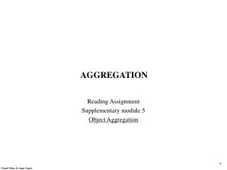 AGGREGATION