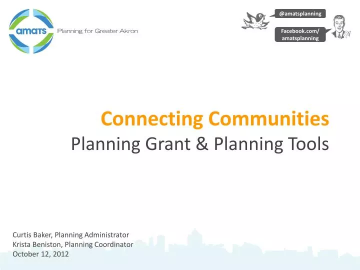 connecting communities planning grant planning tools