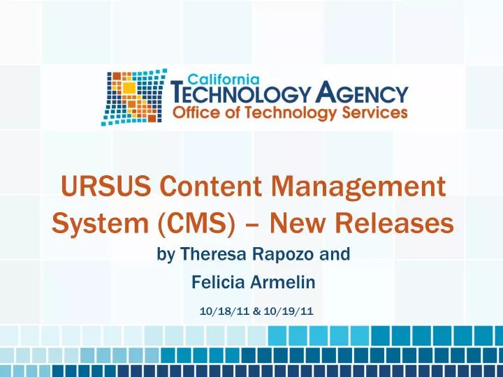 ursus content management system cms new releases