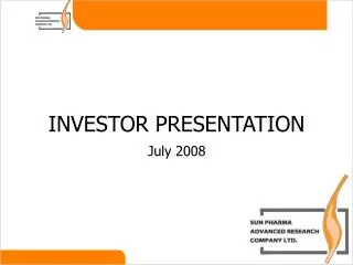 investor presentation