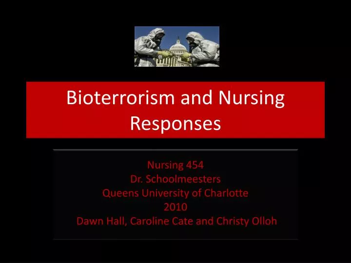 bioterrorism and nursing responses