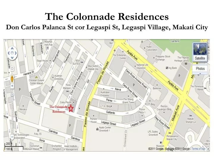 the colonnade residences don carlos palanca st cor legaspi st legaspi village makati city