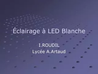 clairage led blanche