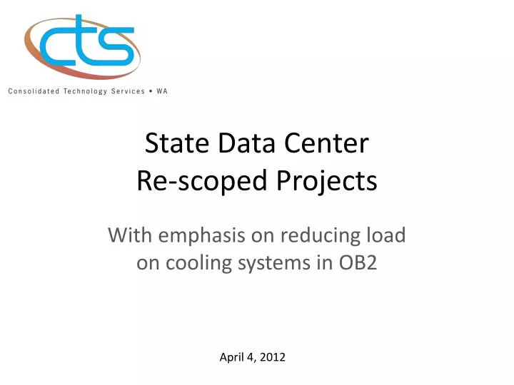 state data center re scoped projects