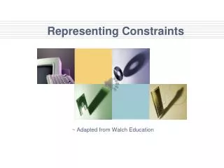 Representing Constraints