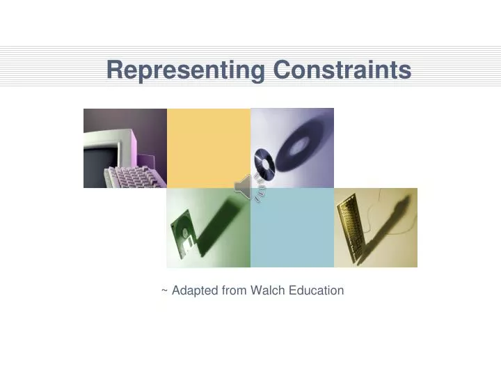 representing constraints