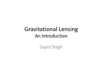 Gravitational Lensing An Introduction - slide 1
