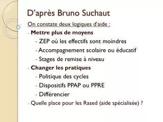 d apr s bruno suchaut