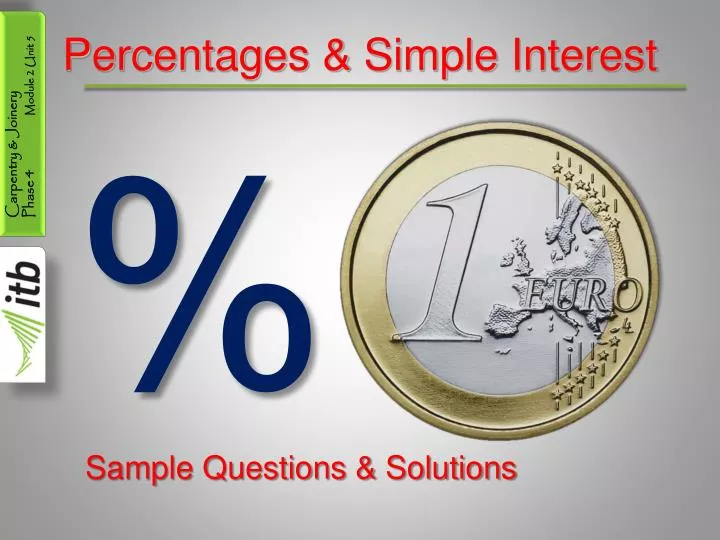 percentages simple interest