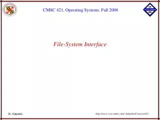 file system interface