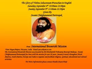 From International Bramrishi Mission