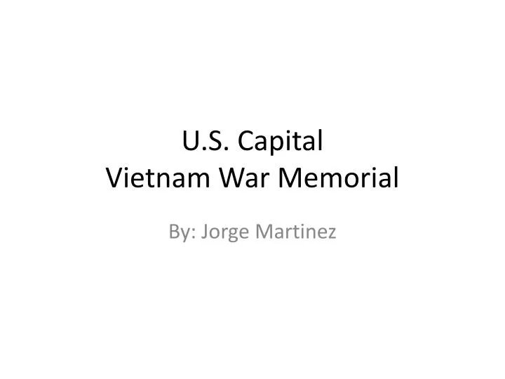 u s capital vietnam war memorial
