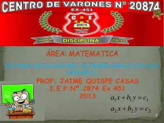 rea matematica