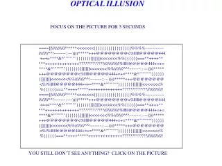 OPTICAL ILLUSION