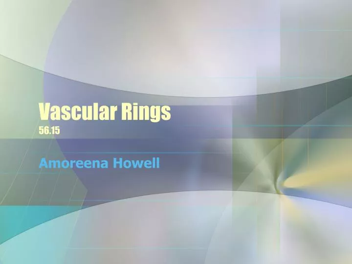 vascular rings 56 15