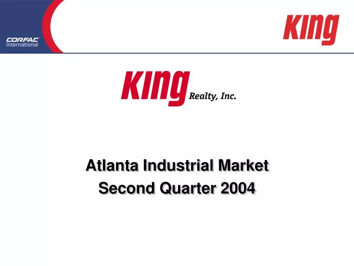 atlanta industrial market second quarter 2004