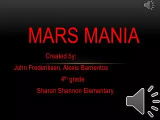 Mars mania