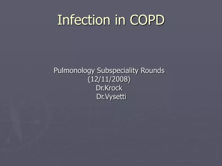 infection in copd