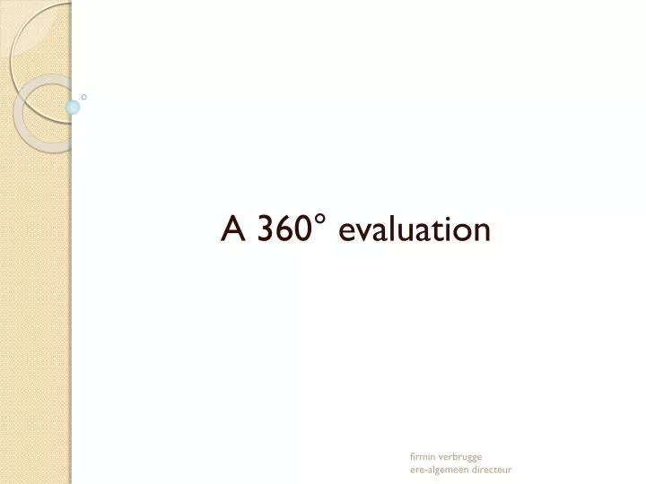 a 360 evaluation