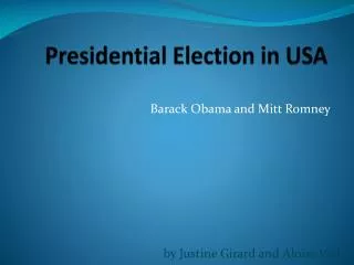 Presidential Election in USA