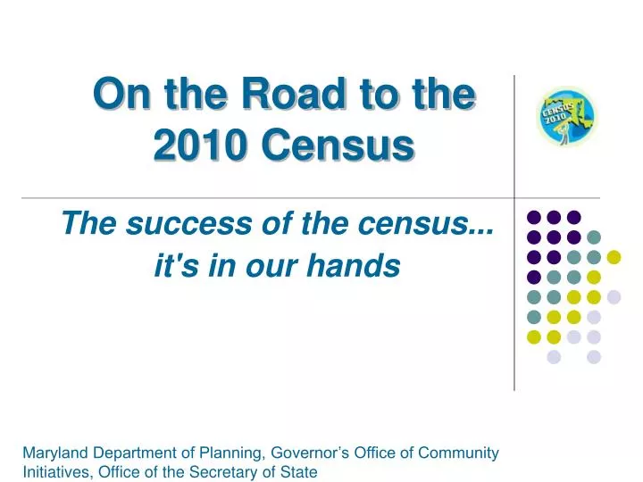 on the road to the 2010 census