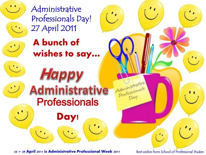 administrative professionals day 27 april 2011