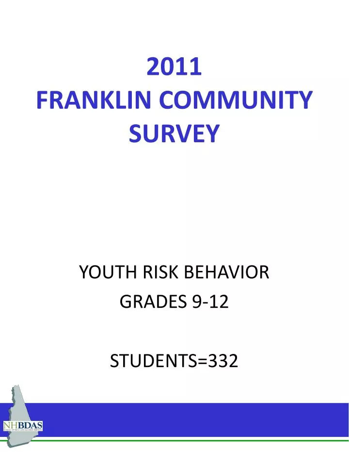 2011 franklin community survey