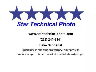 startechnicalphoto (262) 244-6141 Dave Schoeffel