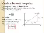 Gradient between two points - slide 1