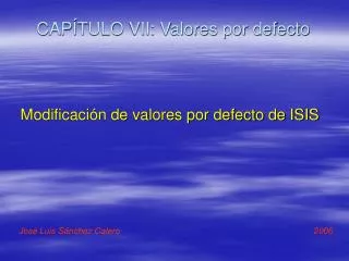 cap tulo vii valores por defecto