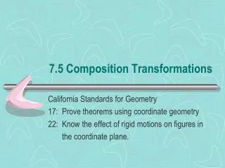 7.5 Composition Transformations