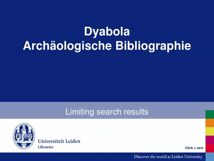 dyabola arch ologische bibliographie