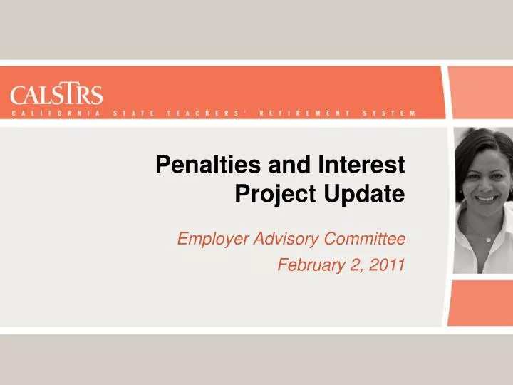 penalties and interest project update employer advisory committee february 2 2011
