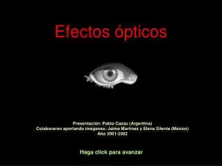 efectos pticos