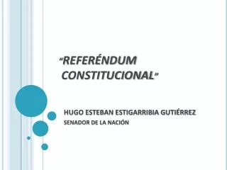 refer ndum constitucional