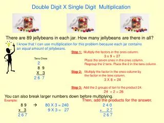 Double Digit X Single Digit Multiplication