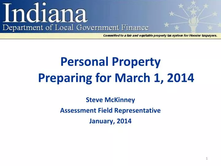 personal property preparing for march 1 2014