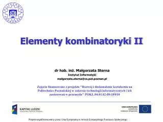 elementy kombinatoryki ii