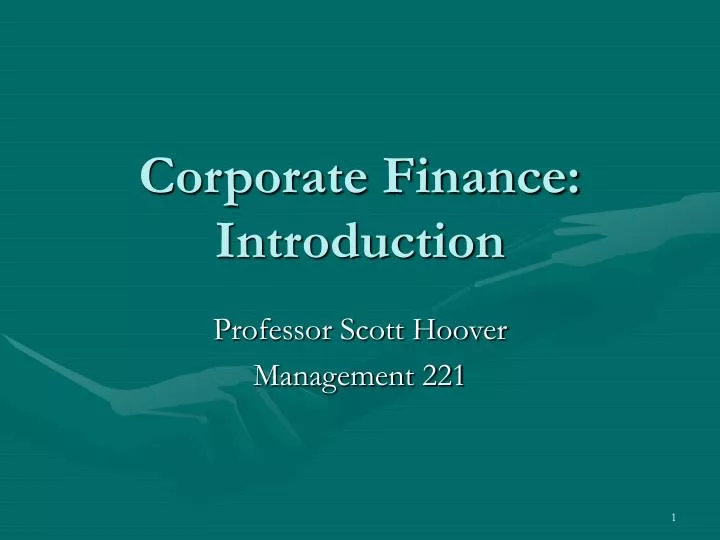 corporate finance introduction