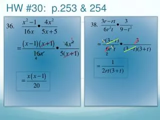 hw 30 p 253 254
