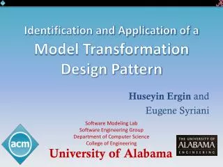 Identification and Application of a Model Transformation Design Pattern
